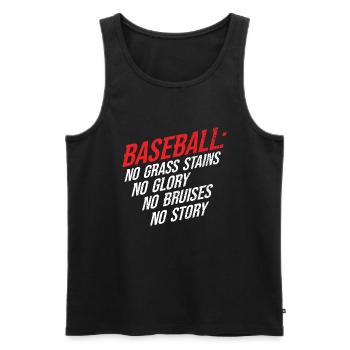 Baseball - Männer Premium Bio Tank Top - Schwarz - Vorne - Michal (187cm)