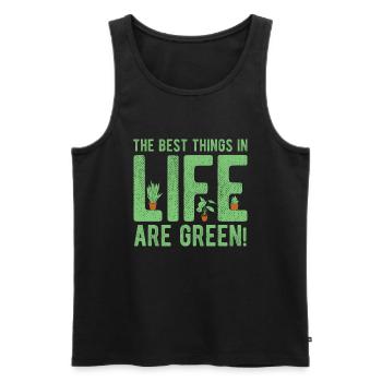 Landschaftsgärtner Hobbygärtner Gärtner - Männer Premium Bio Tank Top - Schwarz - Vorne - AI Model Male 178 light (178cm)