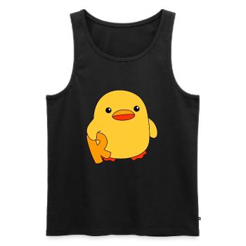 Rente Ente R Ente Rentner Rentnerin Rente Geschenk - Männer Premium Bio Tank Top - Schwarz - Vorne - Michal (187cm)