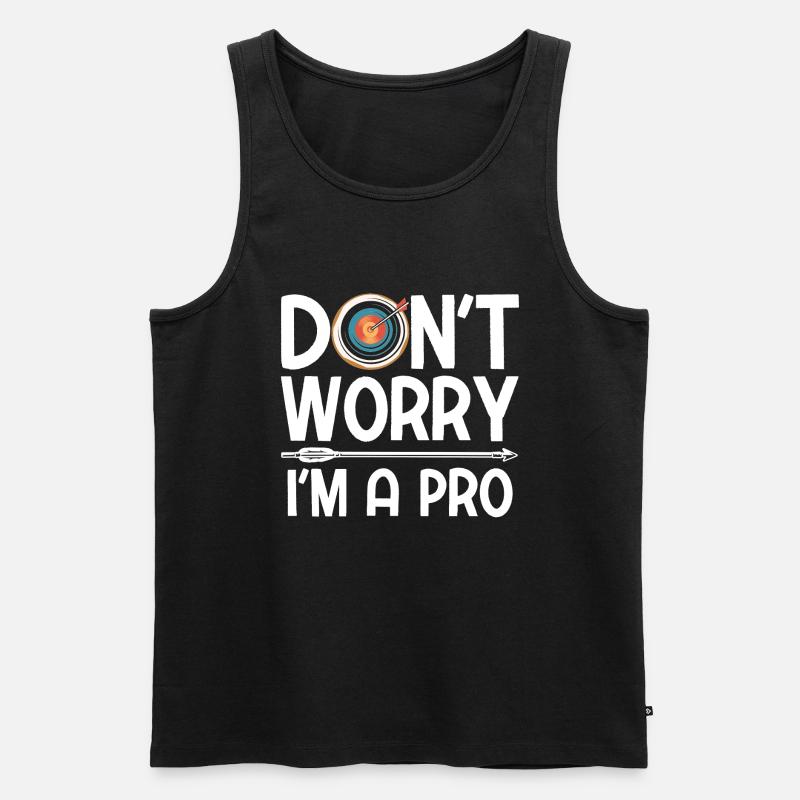Bogenschießen Archery - Männer Premium Bio Tank Top - Schwarz