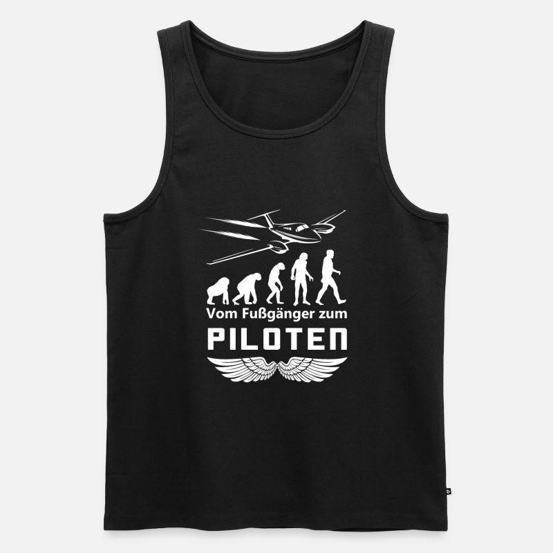 Cadeau Pilotes Pilotes Evolution - Débardeur bio Premium Homme - noir