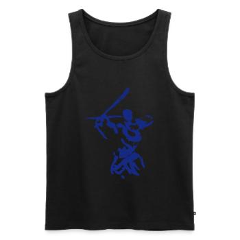 Bogenschütze - Männer Premium Bio Tank Top - Schwarz - Vorne - AI Model Male 178 light (178cm)