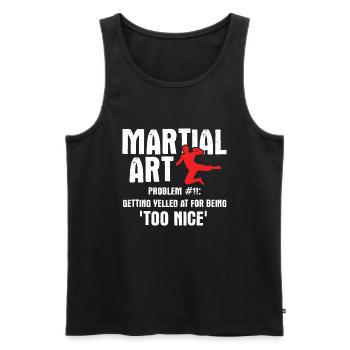 Mixed Martial Arts MMA - Männer Premium Bio Tank Top - Schwarz - Vorne - Michal (187cm)