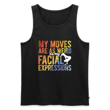 Breakdancing Tanzen für Tänzer - Männer Premium Bio Tank Top - Schwarz - Vorne - Michal (187cm)