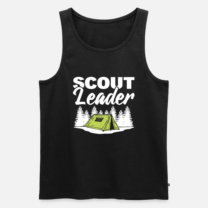 Scout Leader Scouter - Männer Premium Bio Tank Top - Schwarz
