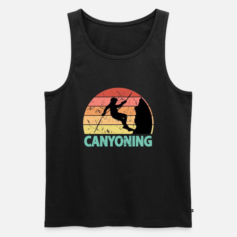 Canyoneer Canyoning - Männer Premium Bio Tank Top - Schwarz