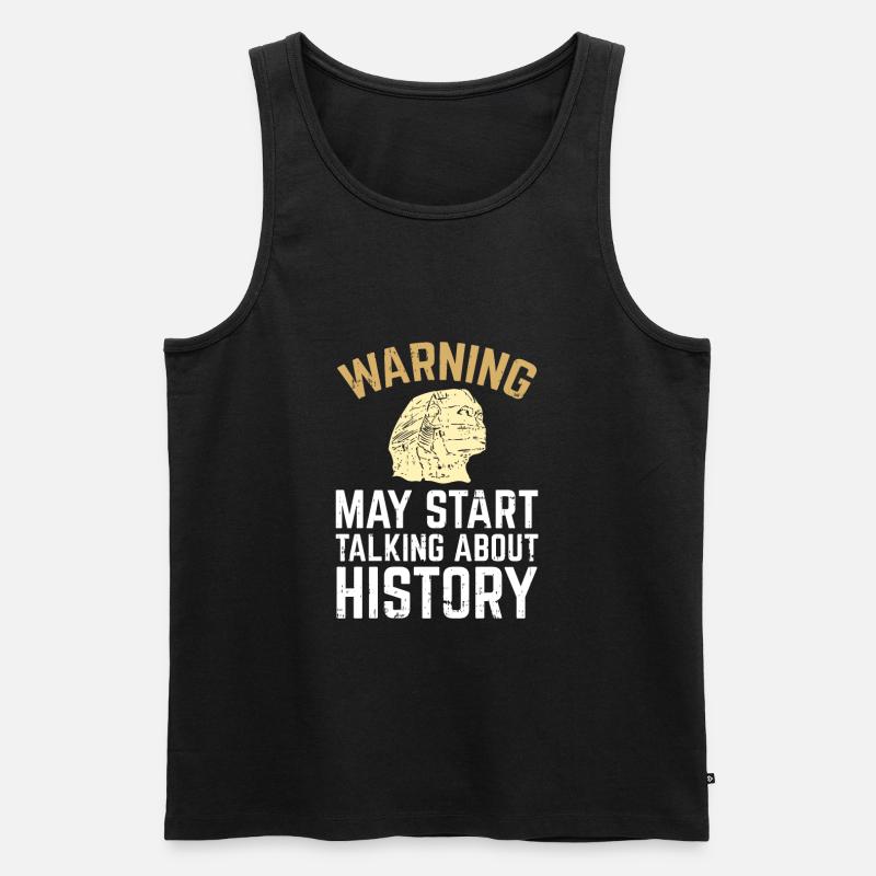 Geschichtslehrer - Männer Premium Bio Tank Top - Schwarz