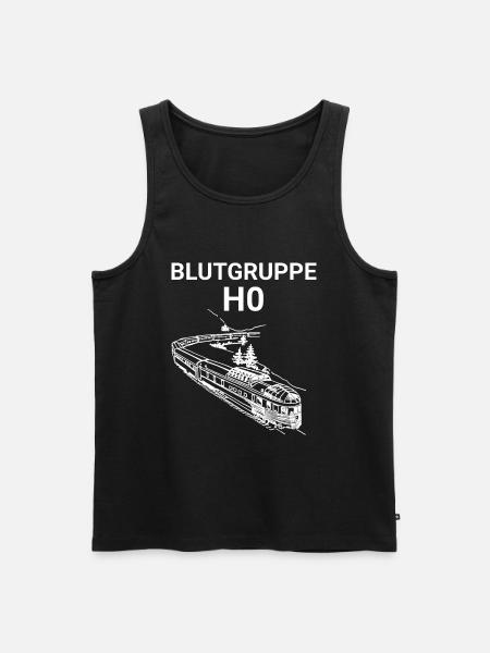 Blutgruppe H0 - Männer Premium Bio Tank Top - Schwarz