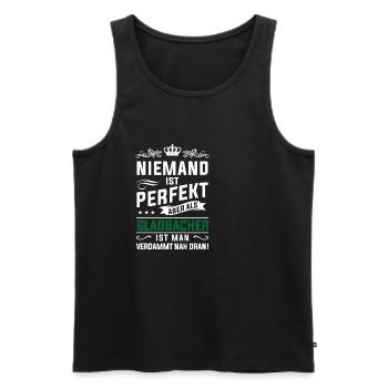 Gladbacher Mönchengladbach fan de football en maillot - Débardeur bio Premium Homme - noir - Devant - AI Model Male 178 light (178cm)