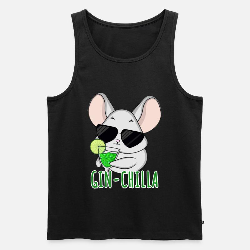 Gin- Chinchilla Gin - Männer Premium Bio Tank Top - undefined