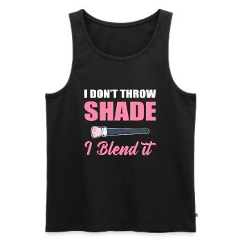 Make-up Schönheitsspezialist - Männer Premium Bio Tank Top - Schwarz - Vorne - AI Model Male 178 light (178cm)
