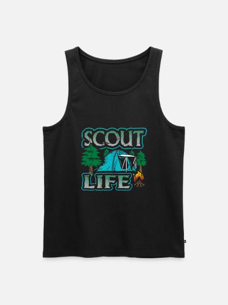 Scout Life T-shirt - Débardeur bio Premium Homme - noir