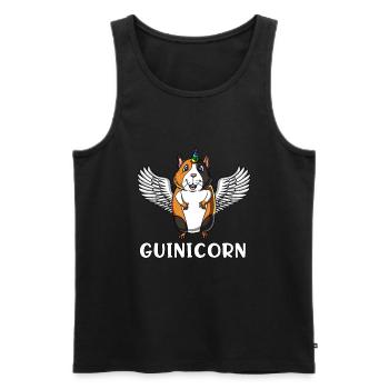 Licorne cochon d'Inde Guinicorn Cute Cavy Pet - Débardeur bio Premium Homme - noir - Devant - AI Model Male 178 light (178cm)