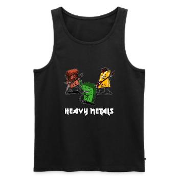 Chemie Schwermetalle Wissenschaft - Männer Premium Bio Tank Top - Schwarz - Vorne - AI Model Male 178 light (178cm)