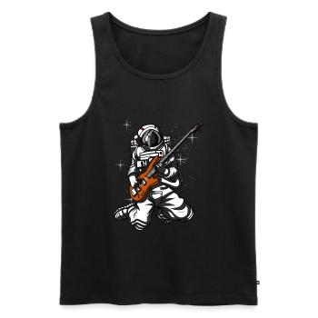 Astronaute Bassiste Space Space Music - Débardeur bio Premium Homme - noir - Devant - Michal (187cm)