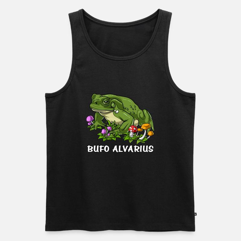 Bufo Alvarius Toad - Men's Premium Organic Tank Top - black