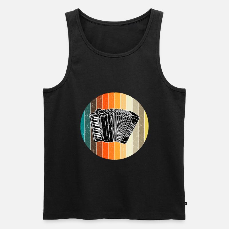 Zieharmonika - Männer Premium Bio Tank Top - Schwarz