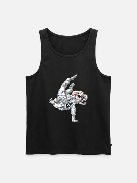 Jiu Jitsu Astronaut - Men's Premium Organic Tank Top - black