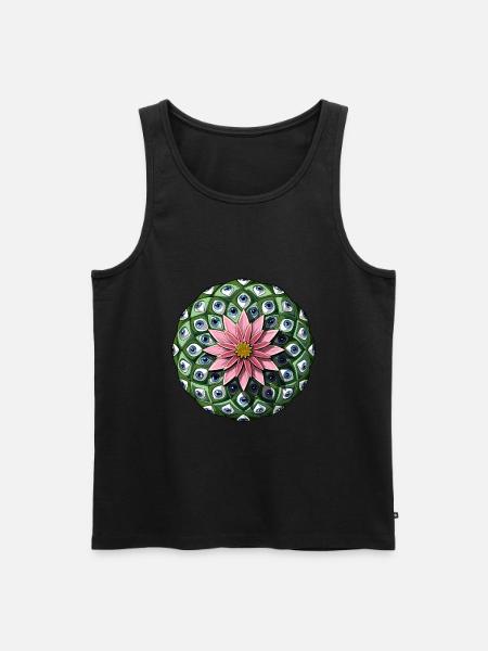 Psychedelic Peyote Cactus - Men's Premium Organic Tank Top - black