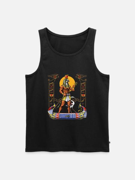 Egyptian God Ra - Men's Premium Organic Tank Top - black