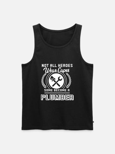 Plumber Become A Plumber - Men's Premium Organic Tank Top - black