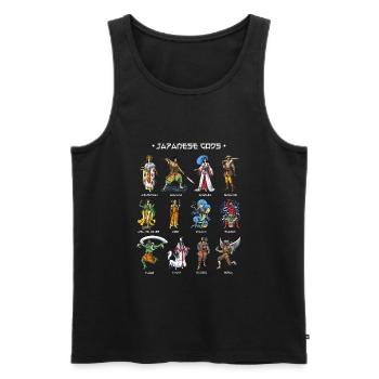 Götter der japanischen Mythologie - Männer Premium Bio Tank Top - Schwarz - Vorne - AI Model Male 178 light (178cm)