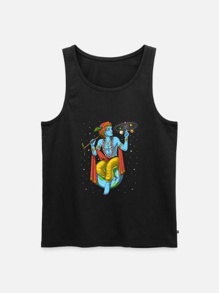 Hindu-Lord Krishna - Männer Premium Bio Tank Top - Schwarz