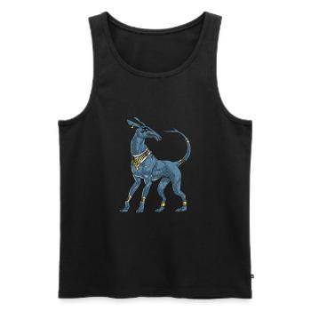 Ensemble de divinité de la mythologie égyptienne - Débardeur bio Premium Homme - noir - Devant - AI Model Male 178 light (178cm)