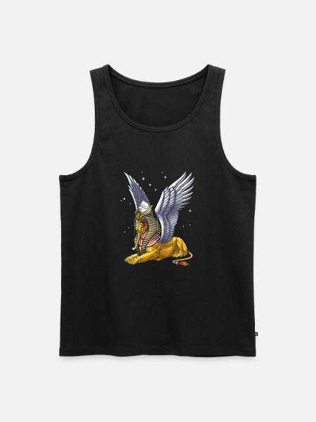 Ancient Egyptian Mythology Sphinx - Men's Premium Organic Tank Top - black