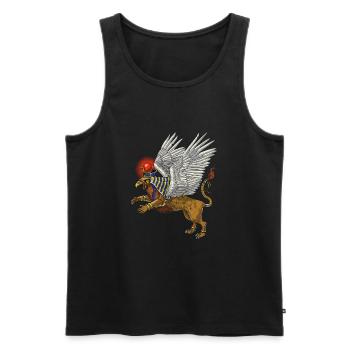 Griffon de la mythologie égyptienne antique - Débardeur bio Premium Homme - noir - Devant - AI Model Male 178 light (178cm)
