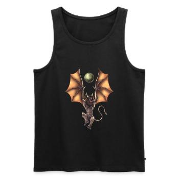 Cryptozoology Creature Ahool - Men's Premium Organic Tank Top - black - Front - AI Model Male 178 light (178cm)