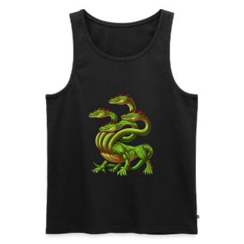 Greek Mythology Monster Hydra - Men's Premium Organic Tank Top - black - Front - AI Model Male 178 light (178cm)