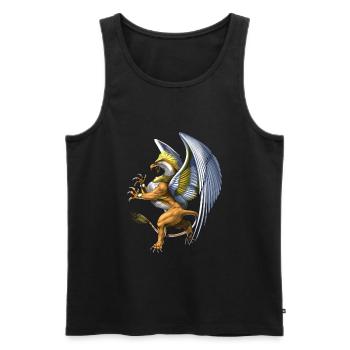 Mythologie grecque Créature Griffon - Débardeur bio Premium Homme - noir - Devant - AI Model Male 178 light (178cm)
