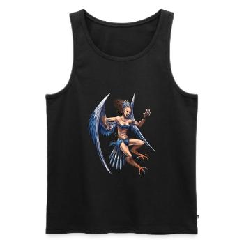 Greek Mythology Deity Harpy - Men's Premium Organic Tank Top - black - Front - AI Model Male 178 light (178cm)