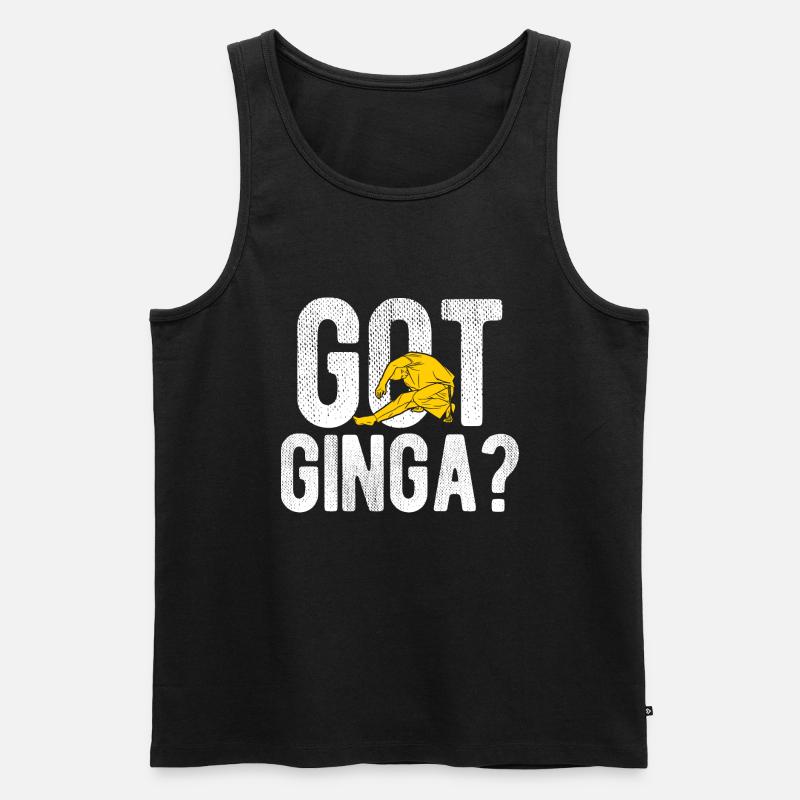 Capoeira - Männer Premium Bio Tank Top - Schwarz