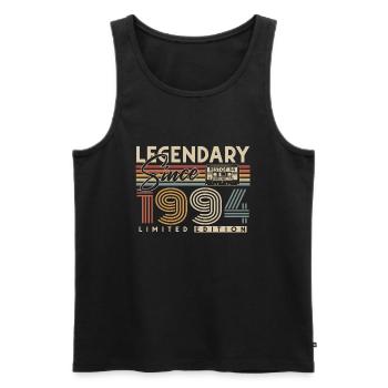 Legendary Since 1994 Vintage Retro Birthday - Men's Premium Organic Tank Top - black - Front - AI Model Male 178 light (178cm)