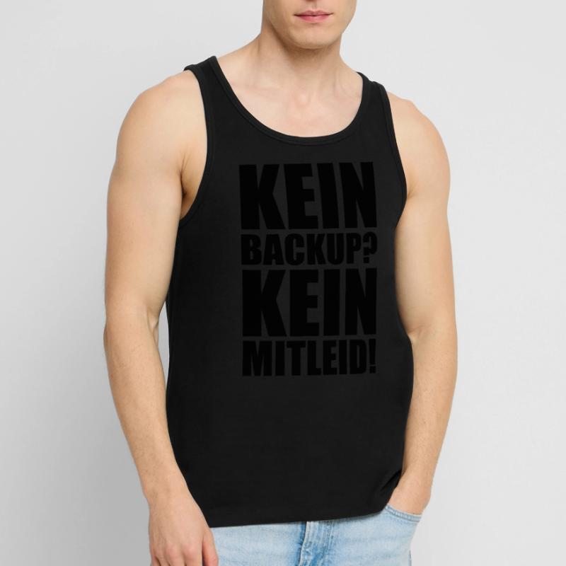 Kein Backup? Kein Mitleid! Programmierer Spruch Männer Premium Bio Tank Top