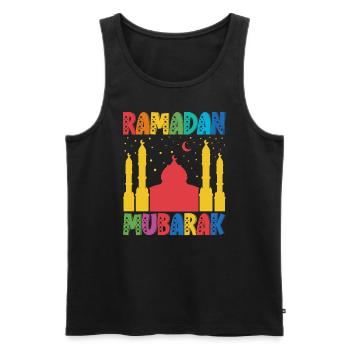 fasting diet ramadan muslims muslim fasting - Men's Premium Organic Tank Top - black - Front - AI Model Male 178 light (178cm)
