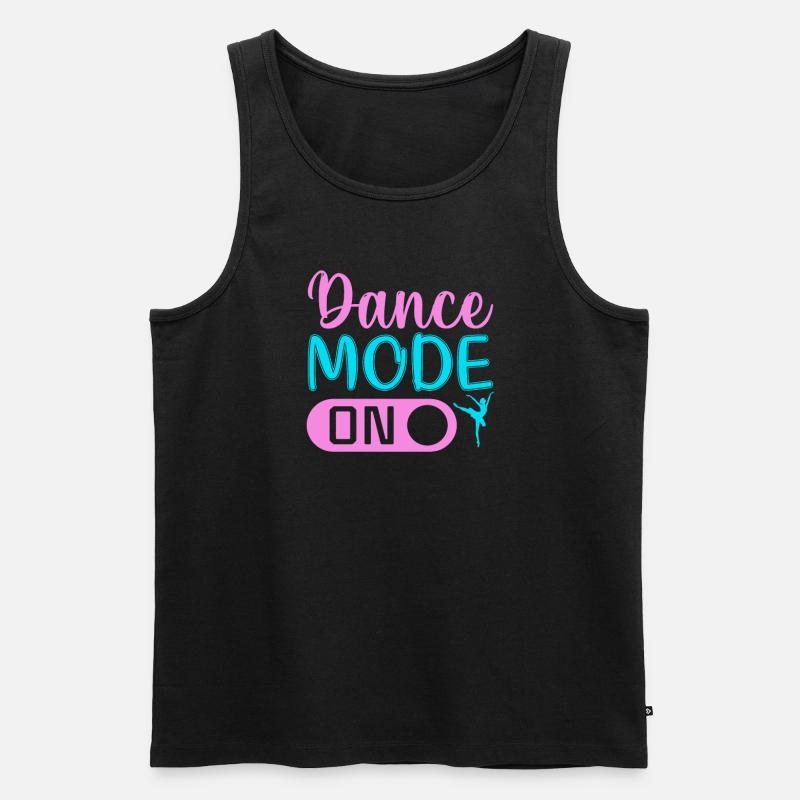 Dance Mode On - Männer Premium Bio Tank Top - Schwarz