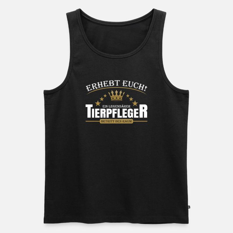 Tierpfleger - Männer Premium Bio Tank Top - Schwarz
