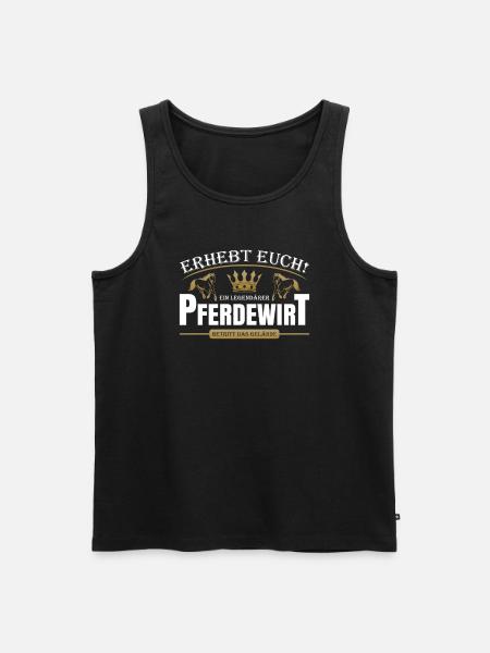Pferdewirt - Männer Premium Bio Tank Top - Schwarz