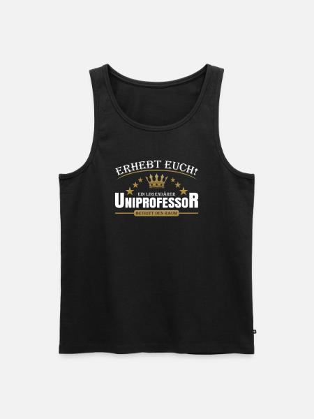 Uniprofessor - Männer Premium Bio Tank Top - Schwarz