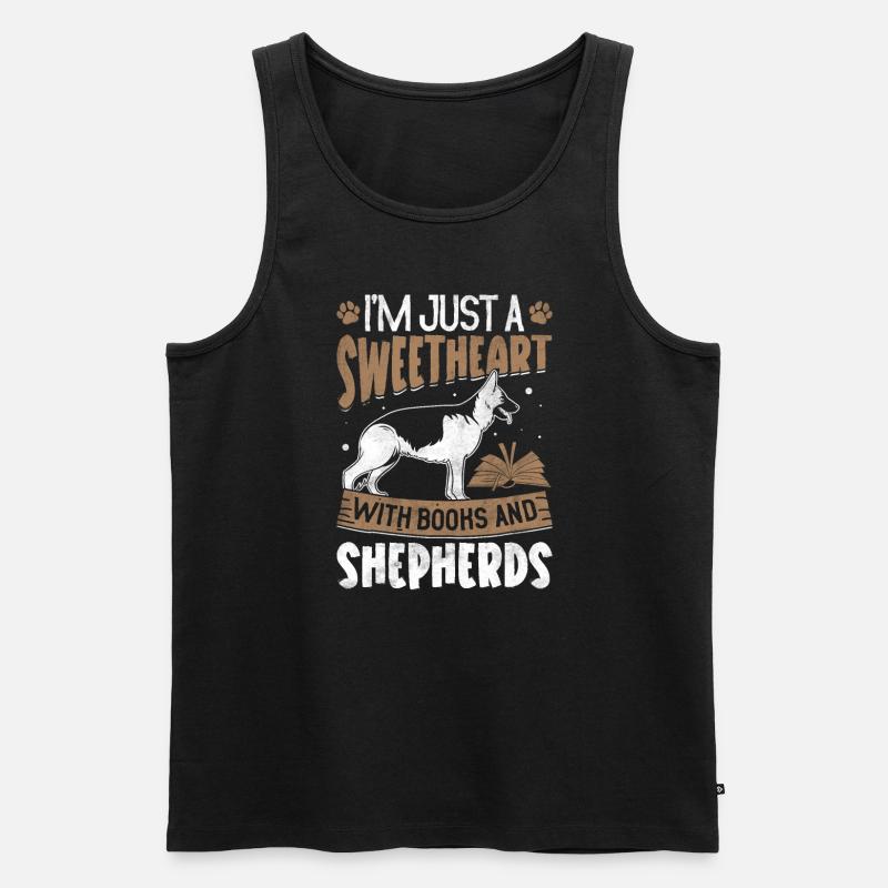 Schäferhund - Männer Premium Bio Tank Top - Schwarz