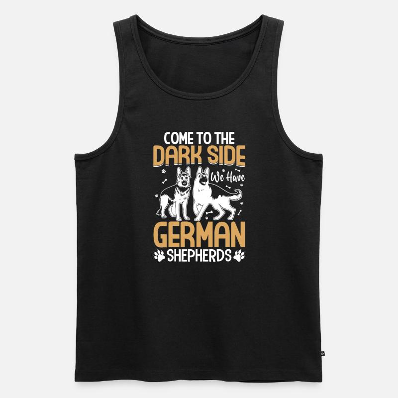 Deutscher Schäferhund - Männer Premium Bio Tank Top - Schwarz