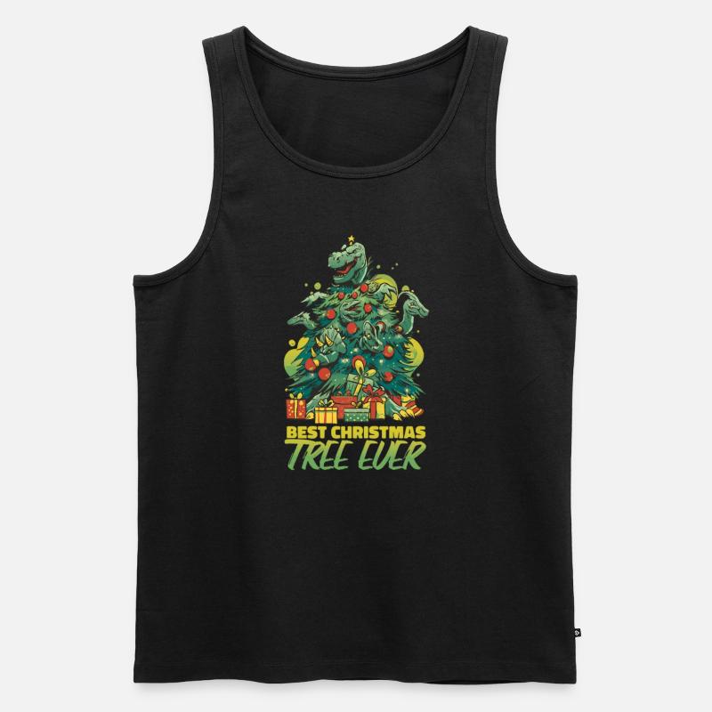 Bester Weihnachtsbaum - Männer Premium Bio Tank Top - Schwarz