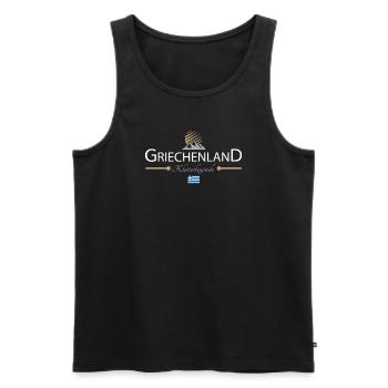 Griechenland Klettern - Männer Premium Bio Tank Top - Schwarz - Vorne - Michal (187cm)