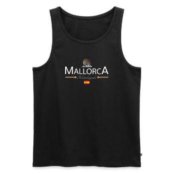Mallorca Klettern - Männer Premium Bio Tank Top - Schwarz - Vorne - Michal (187cm)