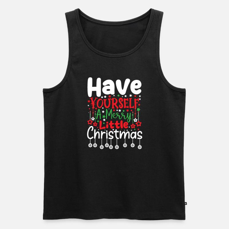 Weihnachten - Männer Premium Bio Tank Top - Schwarz