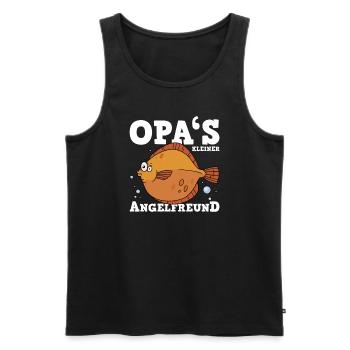 Opas Angelfreund - Männer Premium Bio Tank Top - Schwarz - Vorne - AI Model Male 178 light (178cm)