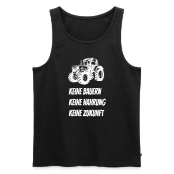 Farmers' Demo Farmers' Strike Farmers Farmers - Men's Premium Organic Tank Top - black - Front - AI Model Male 178 light (178cm)